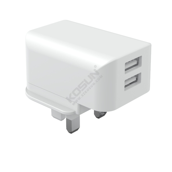 5W/12W Dual USB Ports UK Mains Charger